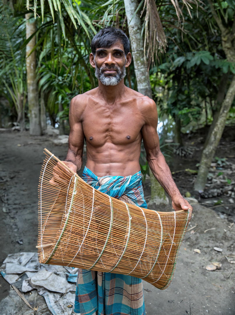 Rural houses in Bangladesh Delta