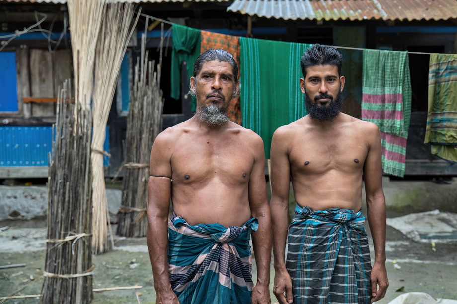 Rural houses in Bangladesh Delta