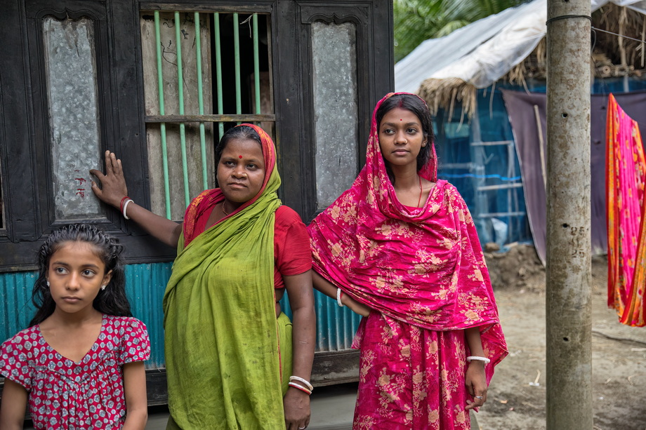Rural houses in Bangladesh Delta