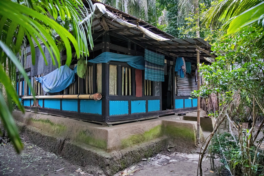 Rural houses in Bangladesh Delta