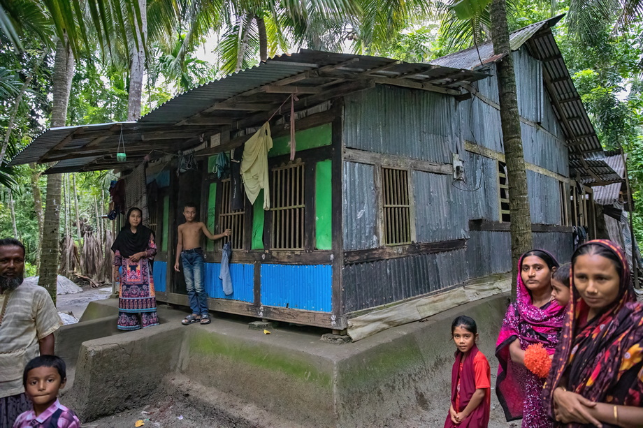 Rural houses in Bangladesh Delta