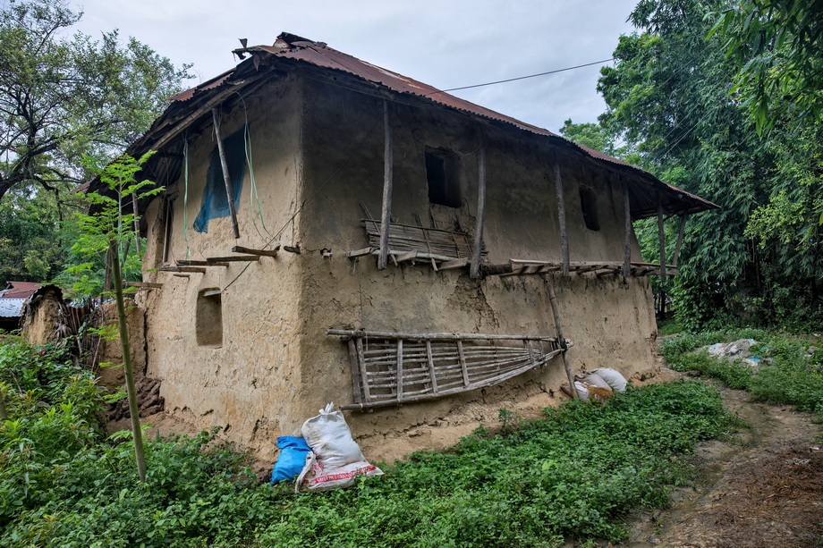 Rural houses in Bangladesh Delta