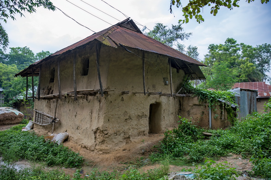 Rural houses in Bangladesh Delta