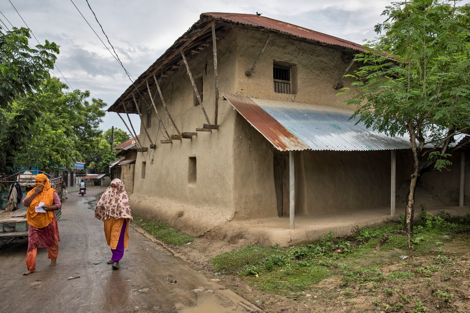 Rural houses in Bangladesh Delta