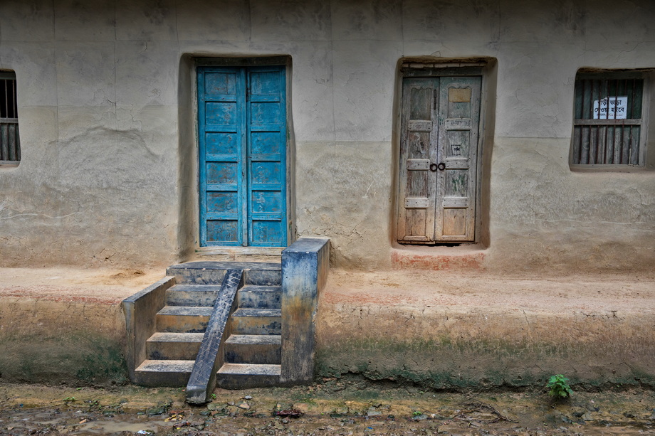 Rural houses in Bangladesh Delta