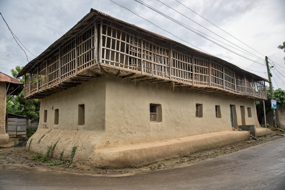 Rural houses in Bangladesh Delta