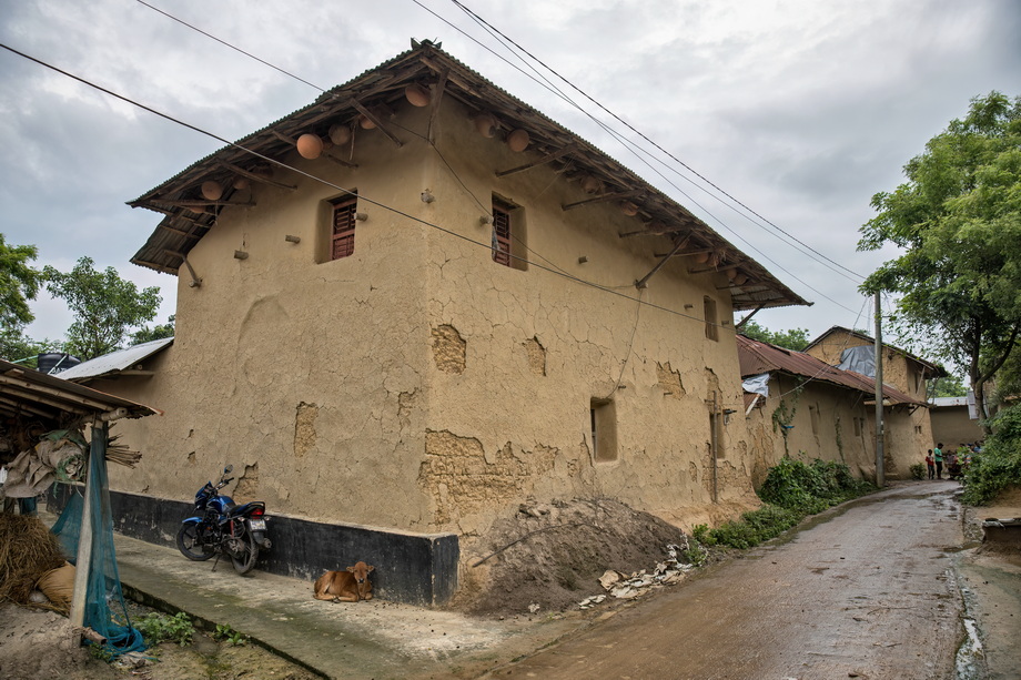 Rural houses in Bangladesh Delta