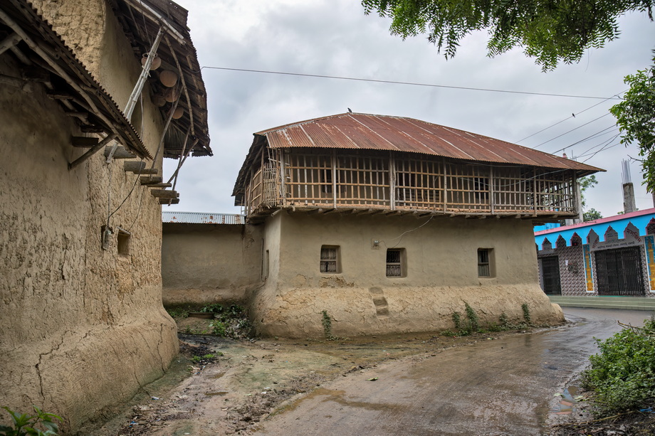 Rural houses in Bangladesh Delta